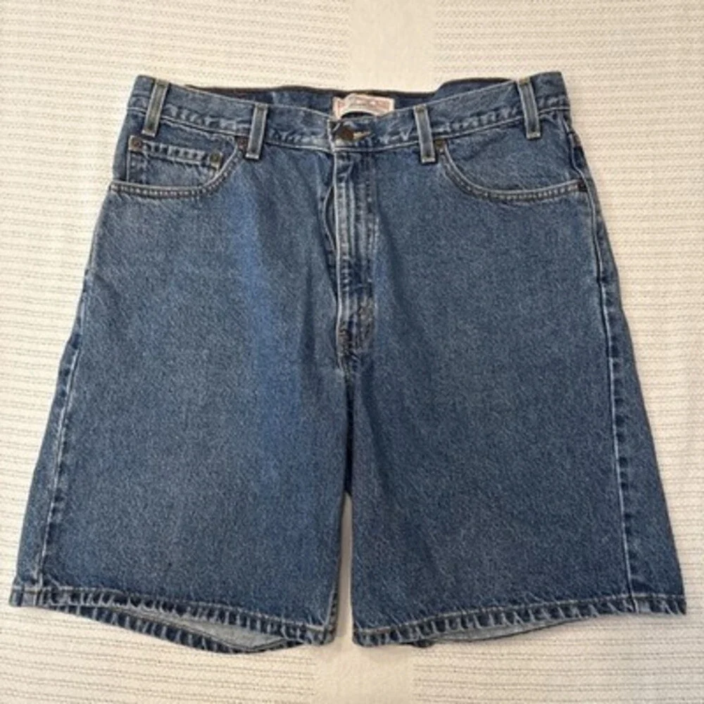 Levi Strauss Signature Blue Denim Jean Shorts Men’s Size 36 Medium Wash